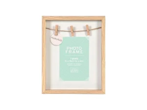 drveni okvirić s kvačicama